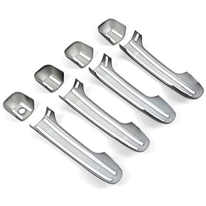 ITrims Door Handle Cover Trim for Toyota 4Runner 4WD N280 Prado J150 2010-2024 2018 2019 2020 Car Styling Accessories Exterior Door Handles 8PCS ABS (No Smart Key Holes Matte Black) - size: No Smart Key Holes Matte Black