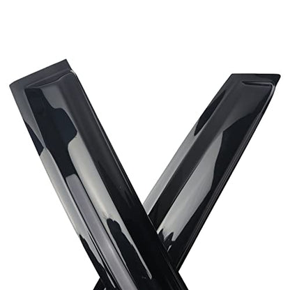 Tape-On Window Visors Deflectors Rain Guards 4 Piece Set ‎Compatible with 2011-2023 Dodge Durango 94267 - size: 2011-2023 Dodge Durango