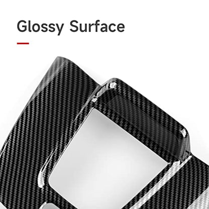 Car GPS Navigation Dashboard Cover Decals for 2022 2023 2024 2025 Honda Civic 11th Gen Accessories ABS Carbon Fiber Interior Stickers - color: Gps Dashboard Panel