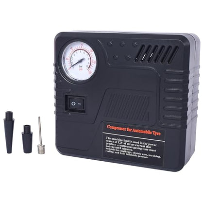 Auto Safety Emergency Kit with Portable Air Compressor - Comprehensive Roadside Assistance Tools, 7LED Headlight, Reflective Warning Triangle, First Aid Kit and More - Essential for Cars and Trucks