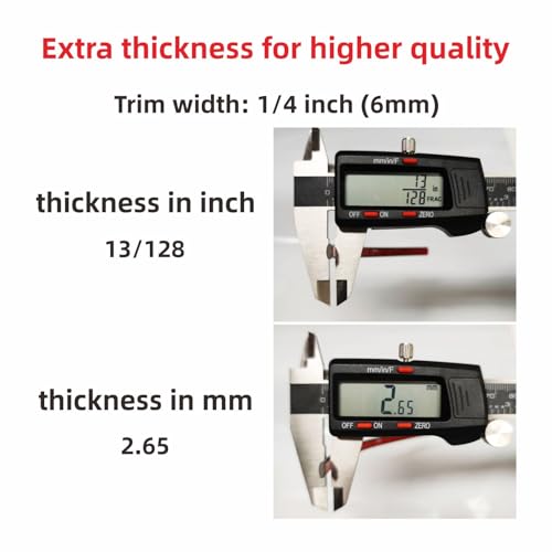 16Ft Chrome Silver Automotive Car Exterior and Interior Molding Trim Universal Bumper Window Door Body Side Decorative Strip Scratch-Proof (1/4 inch (6mm)) - size: Width:1/4inch(6mm)