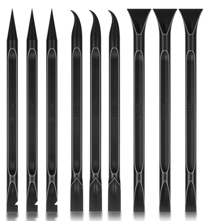 9 Pcs Car Crevice Cleaning Tool, Non-Scratch Carbon Fiber Plastic Car Detailing Picks, Auto Detailing Equipment for Small Narrow Gaps and Interior Cleaning