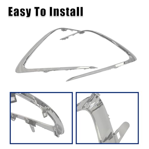 Chrome Front Bumper Grille Strip Trim Fit For 2021 2022 2023 Toyota Camry LE XLE L&R Side Grill Tirm 5271306120, 5271206120