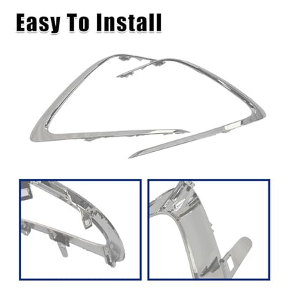 Chrome Front Bumper Grille Strip Trim Fit For 2021 2022 2023 Toyota Camry LE XLE L&R Side Grill Tirm 5271306120, 5271206120