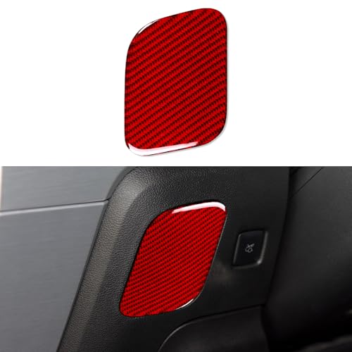 Car Storage Box Panel Sticker Carbon Fiber Decal Interior Trim Cover for Ford Mustang 2015 2016 2017 2018 2019 2020 2021 2022 2023 Accessories - color: Storage Box Panel