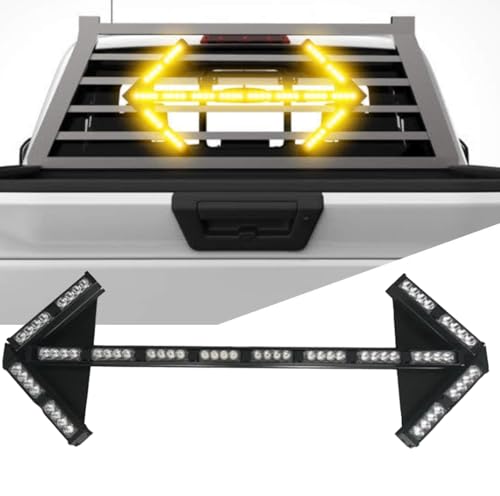 35" L x 14" H LED Arrow Lights Traffic Advisor Arrow Stick for Tow Trucks/Strobe Directional Arrow Board Light Bar