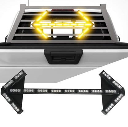 35" L x 14" H LED Arrow Lights Traffic Advisor Arrow Stick for Tow Trucks/Strobe Directional Arrow Board Light Bar