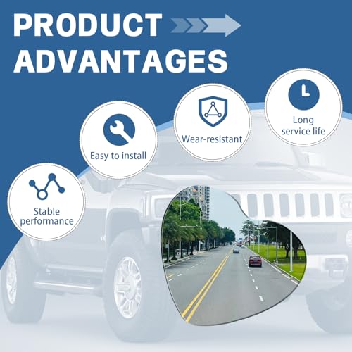 2 Pack HD Glass Blind Spot Mirror 360° Adjustable Frameless Convex Rear View Mirrors Exterior Accessories with Wide Angle for Car SUV and Trucks Easy Install (Heart Shaped Mirror) - style: Heart Shaped Mirror