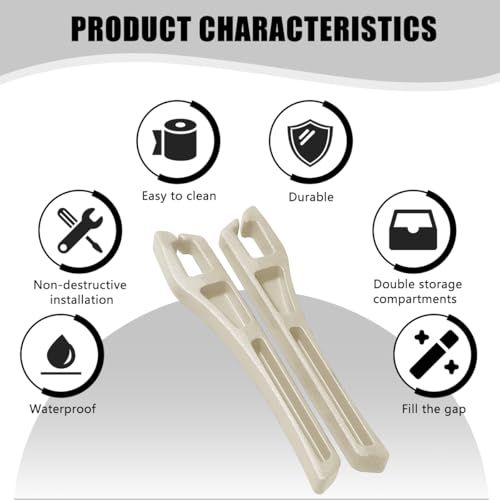 Car Seat Gap Filler, 2PCS Crevice Blocker Stopper Between Vehicle Seat Console, No Drop Automotive Fill Crevice Guard Interior Accessories, Universal for SUV Truck Sedan (Beige) - color: Beige