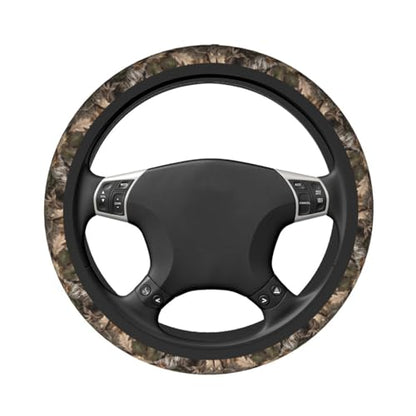 Camo Steering Wheel Covers Non Slip Neoprene Universal 15 Inch Steering Wheel Protector Car Cover for Men Women - color: Camo