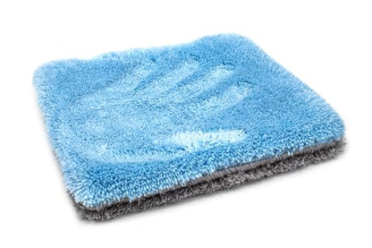 Autofiber Flat Out Microfiber Car Wash Pad - Pack of 4, Blue/Gray (9 inch x 8 inch) - color: Blue/Gray