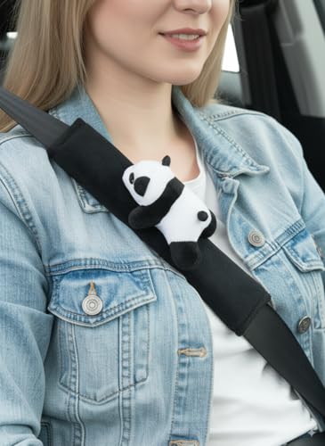 Seat Belt Cover Pad, Soft Seatbelt Cover for Shoulder Comfort, Universal Seatbelt Cushion for Kids and Adults-2 PCS