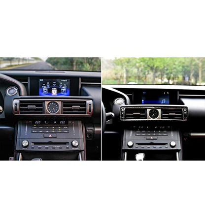 NVCNX Car Dashboard Center Air Vent Frame Cover Decal Compatible with Lexus IS250 2014 2015 / IS200t 2016 2017 / IS300 2016-2020 / IS350 2014-2020 Carbon Fiber Interior Trim Accessories Black - color: Air Vent - C