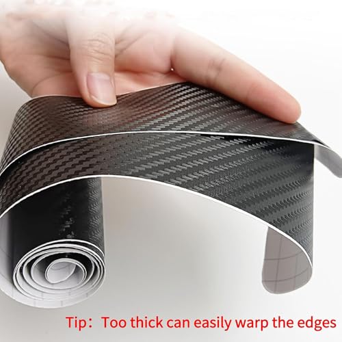 4Pcs Car Door Sill Protector Strips for Honda HRV EX-L 2023-2026, Carbon Fiber Anti-Scratch Cover Strips Threshold Cover Accessories