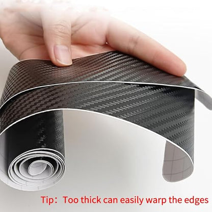 4Pcs Car Door Sill Protector Strips for Honda HRV EX-L 2023-2026, Carbon Fiber Anti-Scratch Cover Strips Threshold Cover Accessories