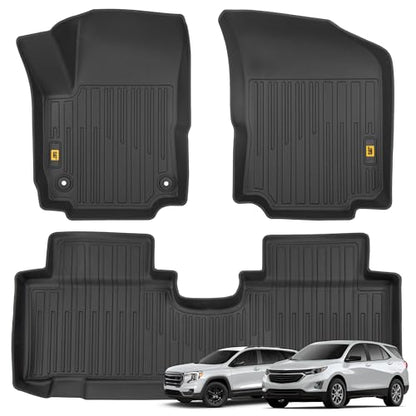 CAT® JustFit™ 3D Custom Fit Floor Mats, Chevy Equinox GMC Terrain 2019 2020 2021 2022 2023 2024, Heavy Duty Car Floor Liner Protection Laser Measured, Chevy Equinox Accessories for GMC Terrain - style: Chevy Equinox GMC Terrain (2019-2024)