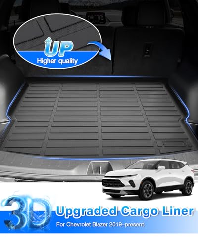 Cartist Cargo Mat Compatible with Chevy Blazer 2019-2024 2025 2026 Accessories Trunk Mat TPE All Weather Anti-Slip Odorless Cargo Liner for Blazer Accessories - size: 5)Chevy Blazer 2019-2025