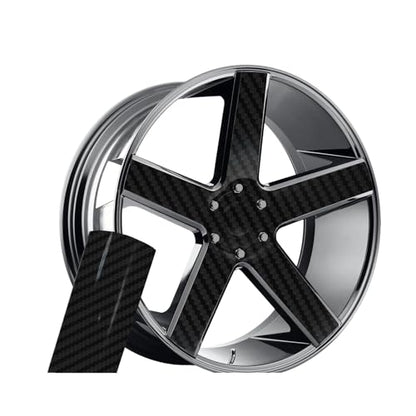 5D Carbon Fiber Vinyl Wrap for Body Protection Scratch Resistance Air Release Technology 50 X 5FT Car Wrap - color: Carbon Fiber Black, size: 50*5FT
