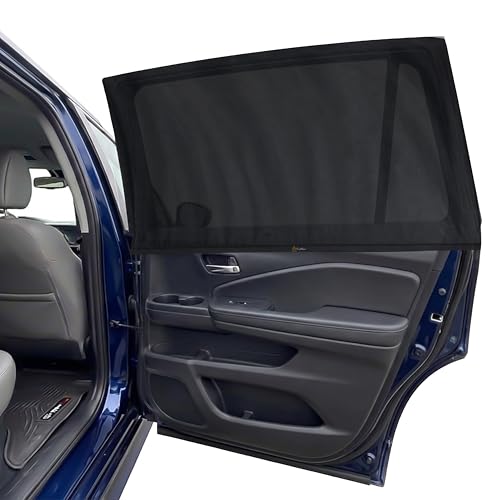 EcoNour Custom Fit Car Window Screens for Honda Pilot 2016–2026 | Rear Side Mesh Sun Shade Cover for Baby Privacy & Blackout Camping Protection | Breathable Car Window Accessories - size: Fit for Honda Pilot 2016–2026