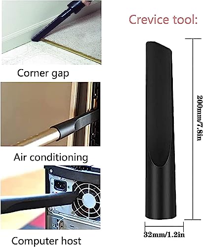 12 PCS Vacuum Attachments for Shop Vac Accessories 1 1/4 inch 1 3/8 inch Cleaning Accessories Kit with Universal Vacuum Hose Adapter Vacuum Extension Wand Horse Hair Brush Flexible Crevice Tool - size: 12 Pack