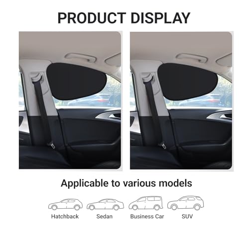 Car Side Window Sun Shades, 2 PCS Window Sunshades Privacy Curtains, Sun Glare and UV Rays Protection, Block Light for Breastfeeding, Taking a nap, Changing Clothes, Camping (Front Window) - size: 2 Pcs #Front Window