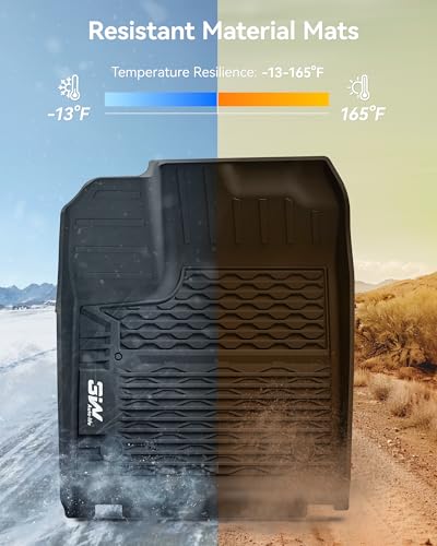 3W Floor Mats for Nissan Murano 2025 2026, Custom Fit All Weather TPE Protection Floor Liners for Murano, Heavy Duty Automotive 1st & 2nd Row Car Mats, Black - size: 7.Murano|25|Floor Mats