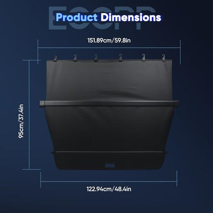 ECCPP Cargo Cover 2016 2017 2018 2019 2020 2021 2022 Fit for Honda for Pilot 3.5L Rear Trunk Cover Shade Luggage Tonneau Security Cover - style: 2016-2022 for Honda for Pilot