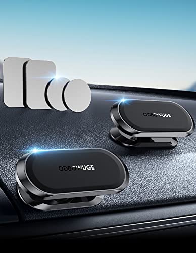 Magnetic Phone Holder for Car[2 Pack],Phone Holders for Your car [Upgrade Magnet] -360 Rotation,Car Magnet Phone Mount Compatible with All Cell Phone - color: Black