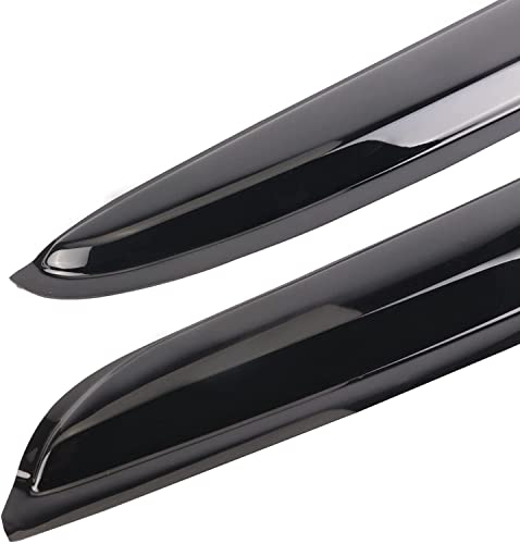 Tape-on Side Window Visor Deflector Rain Guard Set for 2011-2022 Dodge Charger Side Window Visor Rain Sun Wind Deflectors Guard Vent Shade Black 4 PCS 94313 - size: 2011-2022 Dodge Charger
