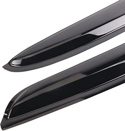 Tape-on Side Window Visor Deflector Rain Guard Set for 2011-2022 Dodge Charger Side Window Visor Rain Sun Wind Deflectors Guard Vent Shade Black 4 PCS 94313 - size: 2011-2022 Dodge Charger