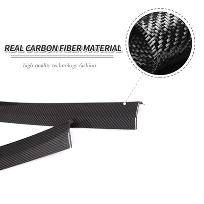 for 2019-2022 Toyota Supra Car Interior Accessories Real Dry Carbon Fiber Door Sill Trim Strips 4PCS (Black Carbon)