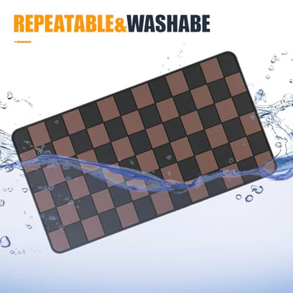 YoRise Car Dashboard Anti Slip Mat, 10.62'' × 5.90'' PVC Center Console Pad, Non-Slip Sticky Dash Mat, Washable Car Dashboard Gripping Pad for Phone, Glass, Key, GPS (Brown) - color: Brown