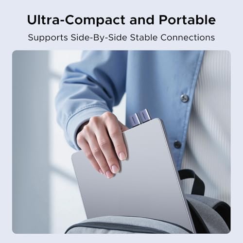 UGREEN USB to USB C Adapter & USB C to USB Adapter Combo 4-Pack, 10Gbps Type C USBC Adapter Compatible with MacBook, iPhone 17/16/15, iPad, Samsung Galaxy, Apple Watch