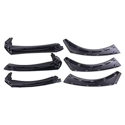 NewYall Black Interior Door Panel Handle Pull with Outer Trim Cover for BMW E90 E91 E92 E93 3 Series 320 323 325 328 330 335 Rear Left and Front Rear Right Side - color: Black