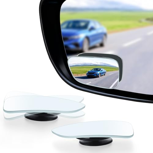 LivTee Blind Spot Car Mirror, HD Glass Frameless Convex Side Mirror Blindspot, Wide Angle Rear View Mirrors for SUVs, Trucks and RVs - Car Accessories - color: Wedge-Shaped, size: Adhesive Mount