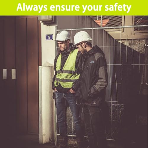Hao Zhu 2 Pack Hi Vis Safety Vests with 2 Reflective Stripes,for Traffic Work, Running, Surveyor and Guard Construction Vest - color: Green