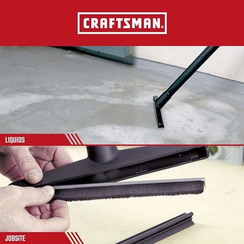CRAFTSMAN CMXZVBE38654 1-1/4 in. Wet Nozzle/Floor Brush Wet Dry Vac Attachment, Industrial-Grade Shop Vacuum Accessory for Cleaning Liquid Messes and Hard Surfaces, Fits 1-1/4 in. Hose Diameter - size: Floor Nozzle