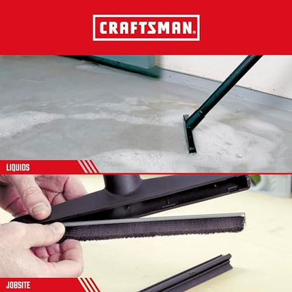 CRAFTSMAN CMXZVBE38654 1-1/4 in. Wet Nozzle/Floor Brush Wet Dry Vac Attachment, Industrial-Grade Shop Vacuum Accessory for Cleaning Liquid Messes and Hard Surfaces, Fits 1-1/4 in. Hose Diameter - size: Floor Nozzle