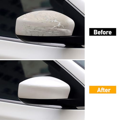 Moonlinks Compatible with Nissan Sentra 2013 2014 2015 2016 2017 2018 2019 Right Side Mirror Cover Replacement, White Primer Right Passenger Side Door Rearview Mirror Cap Trim - size: Right White