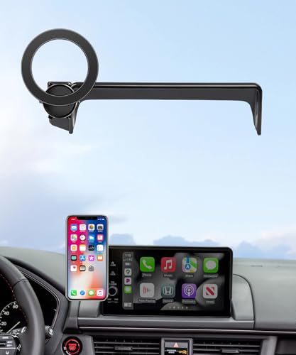 Car Phone Holder for 2023-2026 Honda Pilot Accessories 7/9-Inch Screen Fixed Clip, 360° Rotation Phone Mount Compatible with MagSafe, Cell Phone Holder that Does Not Affect Air Vent - color: Compatible with MagSafe, size: 7/9-inch for 2023-2026 Pilot