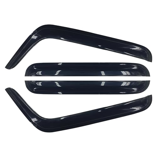 Tape-On Side Window Visor Deflectors Rain Guards for 2007-2018 Wrangler JKU Rain Visors Accessories for Cars 4pcs - size: 2007-2018 Jeep Wrangler JKU