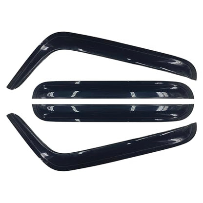 Tape-On Side Window Visor Deflectors Rain Guards for 2007-2018 Wrangler JKU Rain Visors Accessories for Cars 4pcs - size: 2007-2018 Jeep Wrangler JKU