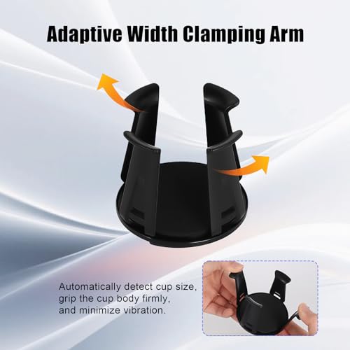 Durable Cup Holder Insert 2PCS, Cupholder Insert for Car for Console Door Slot, PC Car Drink Holder, Anti-Tip Secure Wiggle-Free
