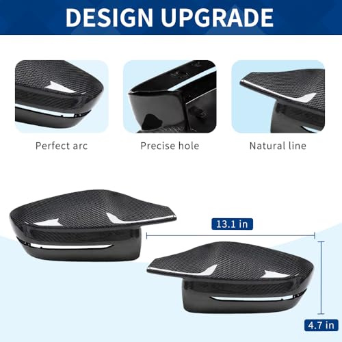 Real Carbon Fiber Side Mirror Cover Compatible with G20 G21 G30 G31 G32 GT G11 G12 G14 G15 G16 (Real Carbon Fiber, G20 G30 G32 G11) - color: Real Carbon Fiber, size: G20 G30 G32 G11