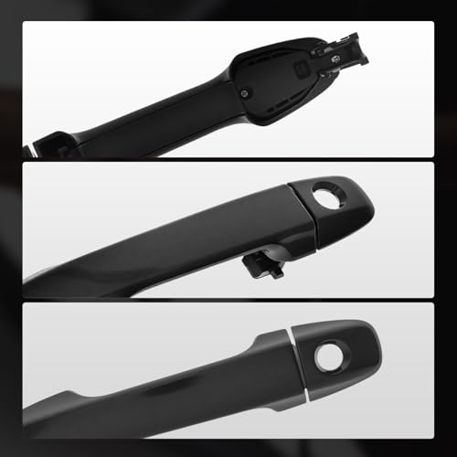 A-Premium Front Driver Side Exterior Door Handle with Keyhole Cover Compatible with Toyota Camry 12-17, Yaris 12-19, C-HR 18-19, 86 18-20, Prius C & Scion FR-S, iM & Subaru BRZ, Carbon Fiber Look