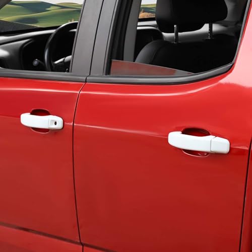 Voodonala White Door Handle Cover Trim Compatible with Chevy Colorado/GMC-Canyon 2014-2022 - color: White