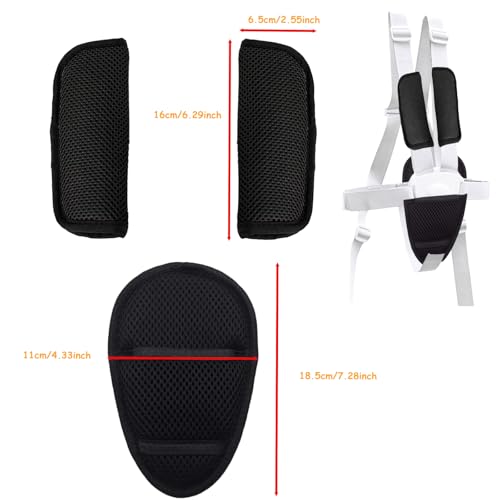 3 Pack Universal Car Seatbelt Crotch Cushion for Newborns Infants Kids,Car Seat Belt Kit,Soft Seat Belt Strap Covers