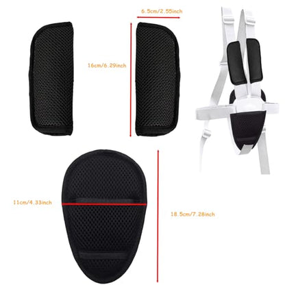 3 Pack Universal Car Seatbelt Crotch Cushion for Newborns Infants Kids,Car Seat Belt Kit,Soft Seat Belt Strap Covers