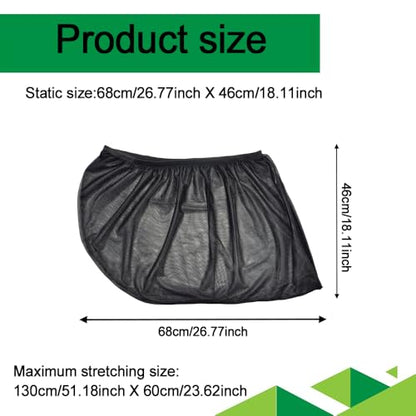 2PCS Car Window Shades, Car Window Covers, UV Protection Mesh Side Car Window Sun Shades, Automotive Window Accessories Stretchy Side Windows Car Shade Suitable for Vehicles (Rear Window)