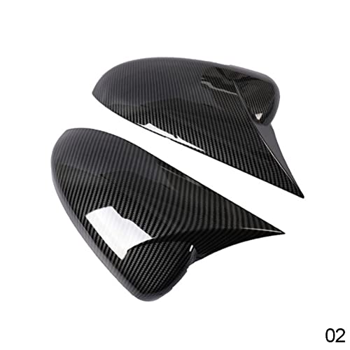 Carbon Fiber Patterned for Chevrolet Cruze 2009-2012 Side Wing Rear View Mirror Covers ABS Trim With OX Horn Car Styling (Carbon fibre) - style: Carbon fibre